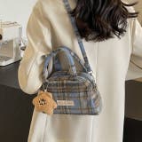 【2タイプ生地選べる】2WAYミニ ハンド チェック柄ショルダーバッグ | Achic | 詳細画像29 