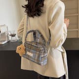 【2タイプ生地選べる】2WAYミニ ハンド チェック柄ショルダーバッグ | Achic | 詳細画像30 