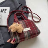 【2タイプ生地選べる】2WAYミニ ハンド チェック柄ショルダーバッグ | Achic | 詳細画像2 