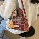 【2タイプ生地選べる】2WAYミニ ハンド チェック柄ショルダーバッグ | Achic | 詳細画像3 
