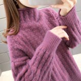 ドロップショルダーモックネックニット トップス プルオーバー | LADY LIKE | 詳細画像4