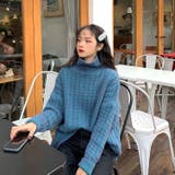 ドロップショルダーモックネックニット トップス プルオーバー | LADY LIKE | 詳細画像7