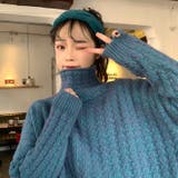 ドロップショルダーモックネックニット トップス プルオーバー | LADY LIKE | 詳細画像8