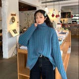 ドロップショルダーモックネックニット トップス プルオーバー | LADY LIKE | 詳細画像9
