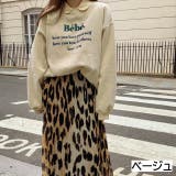 ベージュ | Bebe刺繍トレーナー スウェット トップス | LADY LIKE