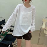 立体ロゴTシャツ オーバーサイズ ビッグシルエット | LADY LIKE  | 詳細画像11 