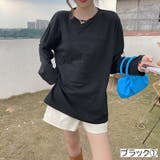 ブラック1 | 立体ロゴTシャツ オーバーサイズ ビッグシルエット | LADY LIKE 
