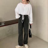 裾ドロストショート丈トップス トップス ロングTシャツ | LADY LIKE | 詳細画像15