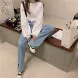 裾ドロストショート丈トップス トップス ロングTシャツ | LADY LIKE | 詳細画像2