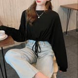 裾ドロストショート丈トップス トップス ロングTシャツ | LADY LIKE | 詳細画像16