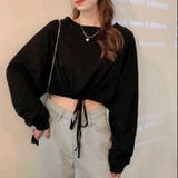裾ドロストショート丈トップス トップス ロングTシャツ | LADY LIKE | 詳細画像19