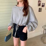 裾ドロストショート丈トップス トップス ロングTシャツ | LADY LIKE | 詳細画像22