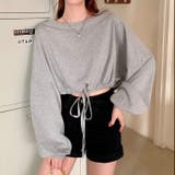 裾ドロストショート丈トップス トップス ロングTシャツ | LADY LIKE | 詳細画像23