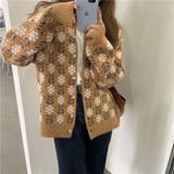 フラワー柄丸首ニットカーディガン 花柄 トップス | LADY LIKE | 詳細画像9