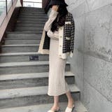 ファンシーチェックオーバーサイズカーディガン ツイード カーデガン | LADY LIKE | 詳細画像7