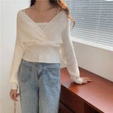 レイヤード風ドルマンニット トップス ドッキング | LADY LIKE | 詳細画像17