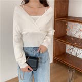 レイヤード風ドルマンニット トップス ドッキング | LADY LIKE | 詳細画像21