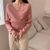 レイヤード風ドルマンニット トップス ドッキング | LADY LIKE | 詳細画像24