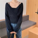 レイヤード風ドルマンニット トップス ドッキング | LADY LIKE | 詳細画像31