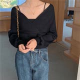 レイヤード風ドルマンニット トップス ドッキング | LADY LIKE | 詳細画像32