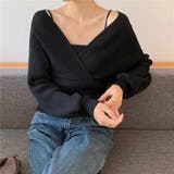 レイヤード風ドルマンニット トップス ドッキング | LADY LIKE | 詳細画像33