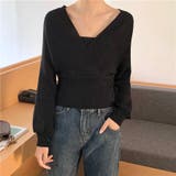 レイヤード風ドルマンニット トップス ドッキング | LADY LIKE | 詳細画像34