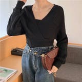 レイヤード風ドルマンニット トップス ドッキング | LADY LIKE | 詳細画像35