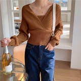 レイヤード風ドルマンニット トップス ドッキング | LADY LIKE | 詳細画像40