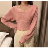 レイヤード風ドルマンニット トップス ドッキング | LADY LIKE | 詳細画像7