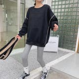 立体ロゴアウトステッチトレーナー スウェット スエット | LADY LIKE | 詳細画像5