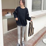 立体ロゴアウトステッチトレーナー スウェット スエット | LADY LIKE | 詳細画像6