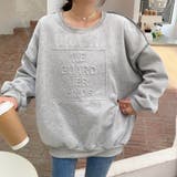 立体ロゴアウトステッチトレーナー スウェット スエット | LADY LIKE | 詳細画像7