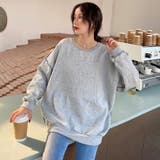 立体ロゴアウトステッチトレーナー スウェット スエット | LADY LIKE | 詳細画像8