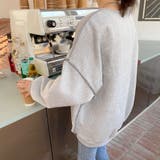 立体ロゴアウトステッチトレーナー スウェット スエット | LADY LIKE | 詳細画像9