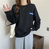 ワッフル素材ワンポイントトップス ロングTシャツ ロンT | LADY LIKE  | 詳細画像11 