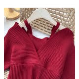 カシュクール風半袖ドッキングニット ドッキング 重ね着 | LADY LIKE  | 詳細画像16 