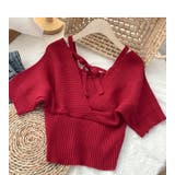 カシュクール風半袖ドッキングニット ドッキング 重ね着 | LADY LIKE  | 詳細画像19 