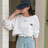 イレギュラーヘムショートトップス2点セット ロンT ロングTシャツ | LADY LIKE  | 詳細画像20 