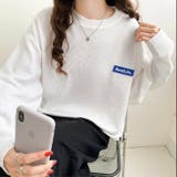 ワッフル素材ワンポイントトップス ロングTシャツ ロンT | LADY LIKE  | 詳細画像28 