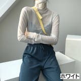 ホワイト | タートルシアートップス シースルー 肌見せ | LADY LIKE 