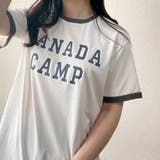 CANADA CAMPプリントTシャツ カレッジロゴ | LADY LIKE  | 詳細画像2 