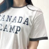 CANADA CAMPプリントTシャツ カレッジロゴ | LADY LIKE  | 詳細画像3 