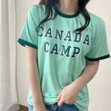 CANADA CAMPプリントTシャツ カレッジロゴ | LADY LIKE  | 詳細画像4 