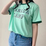 CANADA CAMPプリントTシャツ カレッジロゴ | LADY LIKE  | 詳細画像5 