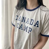 CANADA CAMPプリントTシャツ カレッジロゴ | LADY LIKE  | 詳細画像6 
