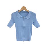 ダブルファスナー襟付きニット トップス ダブルジップ | LADY LIKE  | 詳細画像39 