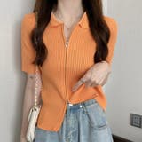 ダブルファスナー襟付きニット トップス ダブルジップ | LADY LIKE  | 詳細画像26 