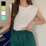 ロールネックノースリーブニット トップス プルオーバー | LADY LIKE | 詳細画像1