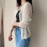 透かし編みニットシャツ トップス メッシュ | LADY LIKE | 詳細画像9