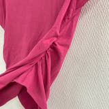 V開きサイドシャーリングトップス デザインTシャツ フレンチスリーブ | LADY LIKE  | 詳細画像10 